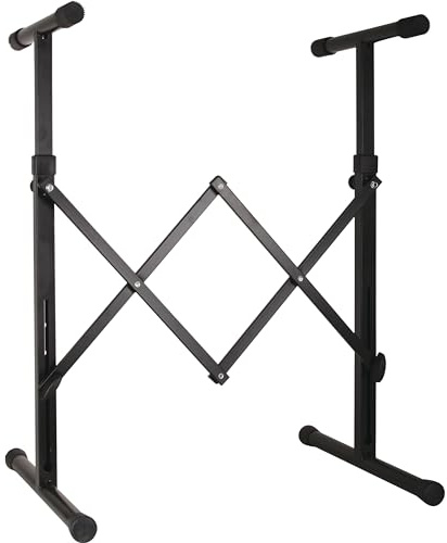 GVI Keyboardständer schwarz Höhe 60-78 cm
