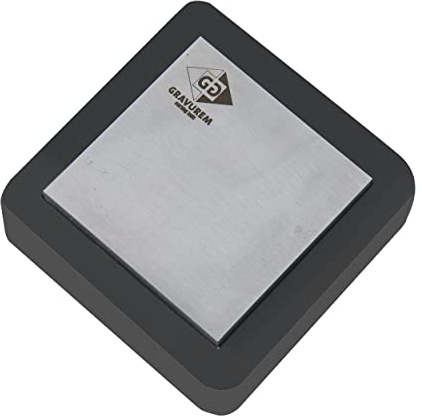 GRAVUREM Stempelamboss/Stempelunterlage/Stahlblock 10,3 x 10,3 x 3,1 cm
