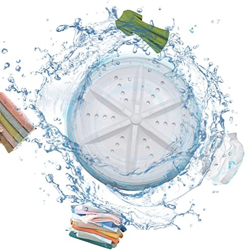 Mini Washing Machine - New Portable Ultrasonic Washing Machine Turbo Washer with USB Powered Portable Ultrasonic Turbo Sterilization, Suitable For Sink, Business Trip, Business RV, and Apartment (A)