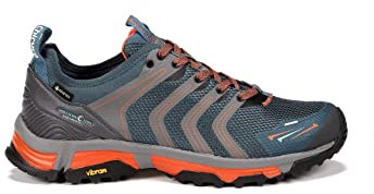 CHIRUCA Zapatillas Trekking Hombre BAVARO 08 Gore-Tex Verde/Naranja (Numeric_42)