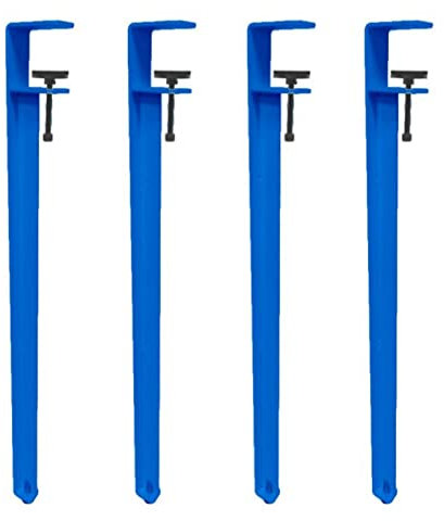 YUJIANHUAA 71cm Hairpin Legs,Tischbeine Metall F Form,Tischbeine aus eisenmaterial,Verstellbare Möbelbeine,für Werkbank,Esstisch,Couchtische,Schreibtische (4pcs,Blue)