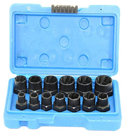 INPETS 13 stücke 3 / 8in. Antrieb Twist Socket Set Rad Sicherungsmutter Remover Hohe Bolzenmuttern Extraktor Set 6-19mm