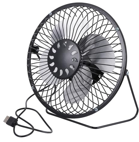 Alipis Ventilatore di Raffreddamento Mini Portatile Ricarica USB Ventilatore da Tavolo Angolo da Ufficio