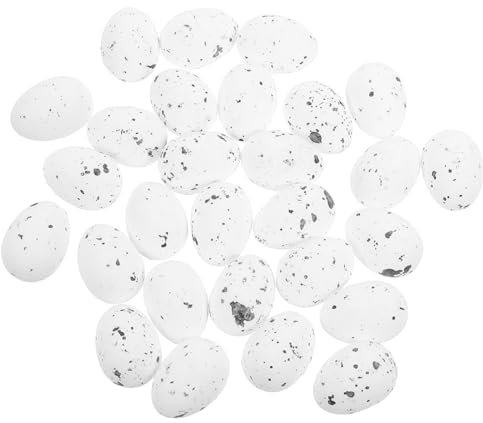 Toyvian 50pcs Easter Eggs Decorations Foam Easter Egg Ornaments Fillable for Party Decorations