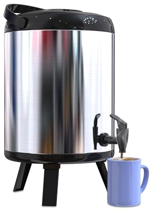 Termo Grande 6L con Dispensador [2 UNIDADES] Perfecto para Café, Té o Bebidas Frías – Mantiene la Temperatura Ideal – Ideal para Camping, Eventos, Reuniones y Uso Diario Resistente, de Gran Capacidad