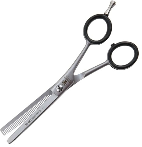 WELTMEISTER SOLINGEN scharfe PROFI Modellierschere Hundeschere Ausdünnschere Rasiermesserschneide 5,5 Zoll (14,2cm) 40 präzisionsgefräste Zähne und feinen Prismen PREMIUM-QUALITÄT Made in Germany