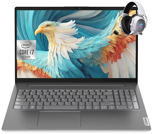 Lenovo Notebook aziendale V15 Gen 4 da 15,6, processore Intel Core i7-13620H a 10 core, 40 GB di RAM, SSD da 1 TB, Wi-Fi 6, display FHD, HDMI, USB-C, RJ45, pacchetto per studenti e professionisti