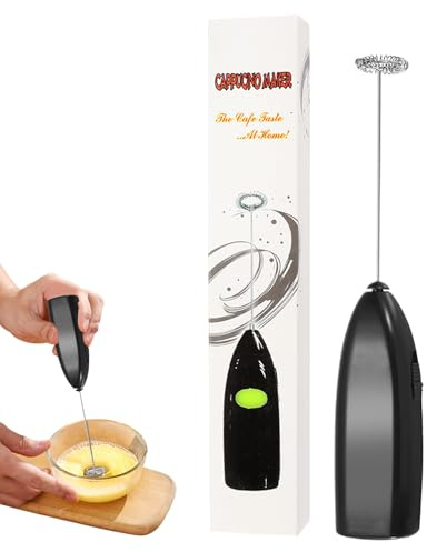 Frullatore elettrico per uova, frusta portatile, strumento compatto per preparare il latte, frullatore per caffè a batteria, mini agitatore portatile per bevande, bacchetta schiumosa leggera, gadget