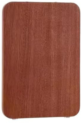 NiuLumea Planche à découper de cuisine en bois d'ébène, bloc à découper double face en bois entier avec rainure profonde pour jus de viande, fruits et légumes, bloc de boucher épais, 38 x 26 x 3 cm