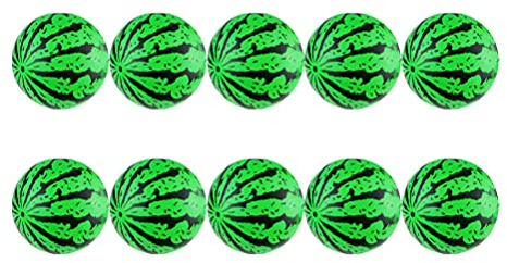 Gogogmee Balones de Playa Inflables de Sandía 10 Unidades 15 CM Bola de Piscina para Juguete de Verano Seguro y Divertido para Fiestas Piscina Playa
