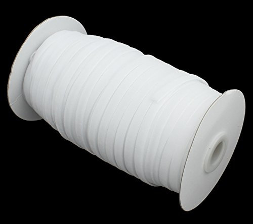 Perlin 30 Meter Samtband Weiß 6mm Samtborte Schmuckband Schleifenband Zierband Zierborte Borte Band Dekoband Bastelbedarf C185 x2