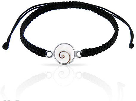 PLANETYS - Bracelet Cordon Tressé Oeil de Sainte Lucie Argent 925/1000