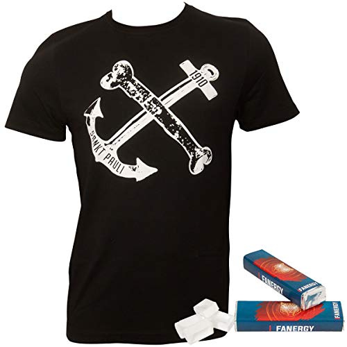 FC St. Pauli Anker Herren T-Shirt FCSP Fanartikel + RocknShop Flaschenöffner