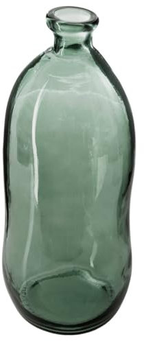 Atmosphera - Vase Dame Jeanne - Verre recyclé - Vert Kaki H73 cm
