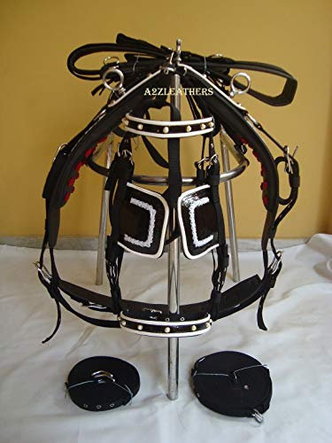 Equestrian Universe Synthetik-Nylon-Geschirr mit Webmuster auf Sattel, Größe - voll
