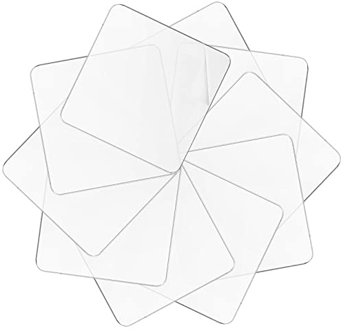 Klebepads Doppelseitig Extra Stark,Extrem Starke Nano Tape Sticker Wiederverwendbares Transparentes Nano Klebeband Waschbares Spurloses Klebeband für Teppich, Fliesen, Auto und Küche (10 Stück)