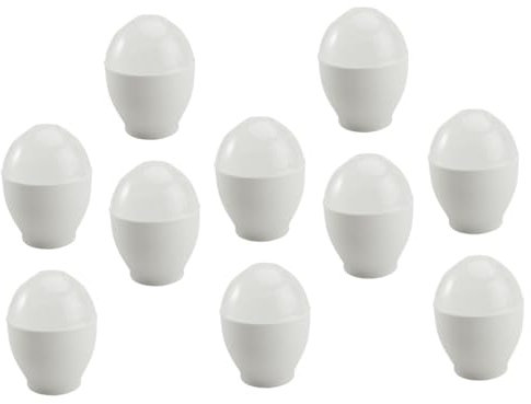 PRETYZOOM 10stücke Mikrowellen-eierbecher Dampfgarer Für Feuchte Eier - Antihaftbeschichtung Leicht Zu Reinigen Für Schnelles Frühstück Mikrowellengeeignet
