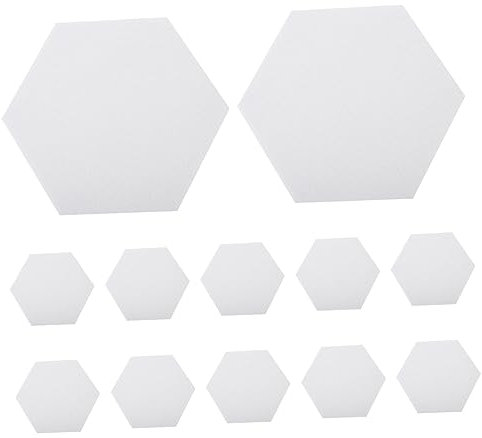 EXCEART 12stücke Sechseckige Filz Pinnwand Selbstklebendes Memo Board Für Wanddekoration Büro Küche Kinderzimmer Für Notizen Fotos Kunstwerke Langlebig Aus Filz Gefertigt