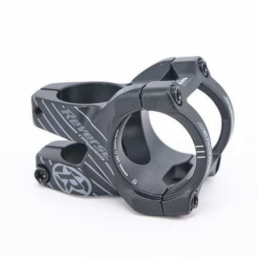Reverse Black-One D-2, Vorbau, 35 & 31,8 mm inklusive der Reduzierhülse/aus Aluminium/schwarz-weiß/für Mountainbike/Vorbau für Fahrrad/ohne Top Cap, Schraube, Kralle