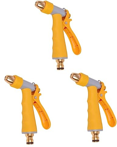 INOOMP 3stücke Hochdruck Sprühdüse Für Gartenschlauch Einstellbare Wasserpistole Für Auto Garten Und Hausreinigung Kompatibel Mit Verschiedenen Schläuchen Ergonomisches Design Für