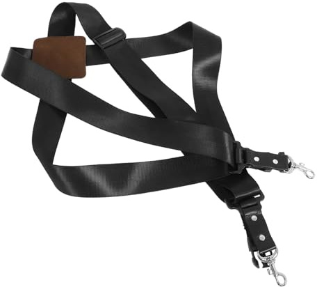 LALADEFIEE Verstellbarer Snare Drum Gurt zur Entlastung aus Leder Metallverschluss mit Breitem Schultergurt für Afrikanische Trommeln und Taillentrommeln