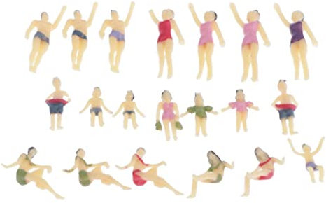 Perfeclan 20 Stück 1:100 Personen Modellfiguren Spielzeug Modellbau Zubehör H0 0