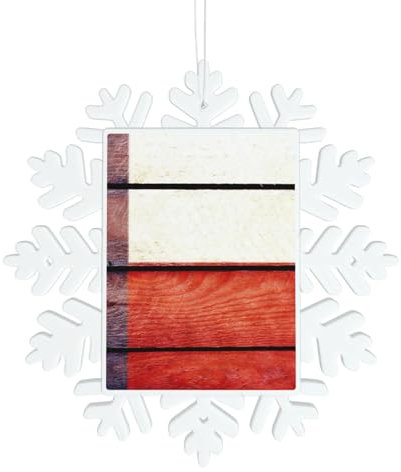 Amerikanische Flagge Muster Schneeflocke Form Weihnachtsbaum Anhänger Weihnachtsschmuck Schlüsselbänder Home Anhänger für Dekoration