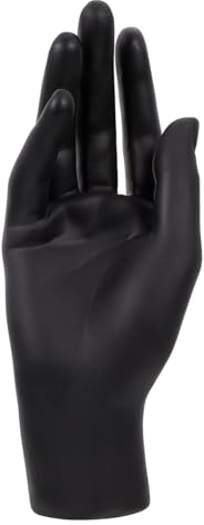 TINEASUR Schwarzer Kunststoff Schmuckhalter Damen Handform Ringständer Schmuckaufbewahrung Eleganter Ring Armband Display Dekorativer Schmuck Organizer Für Rechte Hand Platzsparend Und Deko