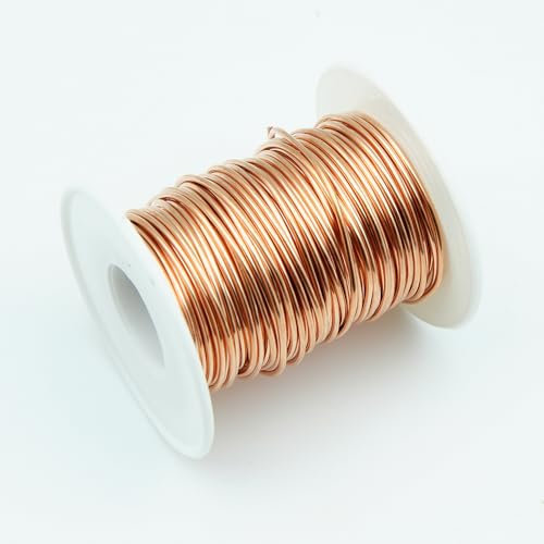 Junhui 20m Electroculture Giardinaggio Filo di Rame, 99,9% Filo di Rame da Giardino Calibro 16, Filo Rame per Giardinaggio, Coltivazione di Piante e Ortaggi