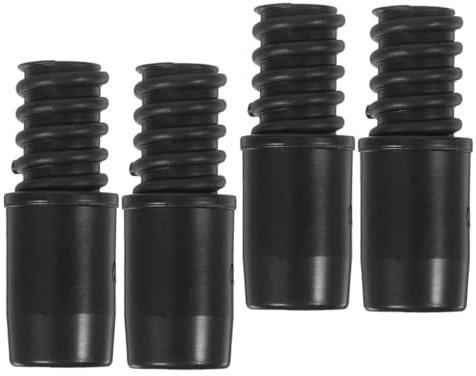 SEWOART Threaded Tip Replacement for Broom and Mop Handles 4pcs American 22mm Metal Pole Connector Extension Adapter Repair Kit for Cleaning Tools Indoor and Outdoor