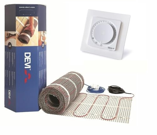 DEVI DEVImat DSVF150 Dünnbett Fußbodenheizung SET mit Devireg ROOM (3m2)