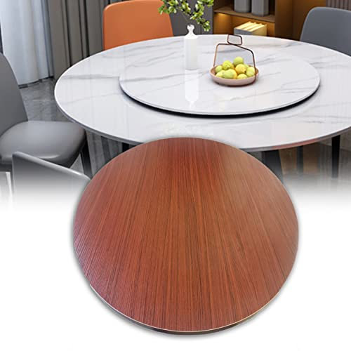 Grande table ronde en bois pour salle à manger, plateau de service 50 cm ~ 100 cm, plateau d'affichage pivotant à 360°, aucune installation nécessaire, idéal pour un hôtel ou un dîner de famille.