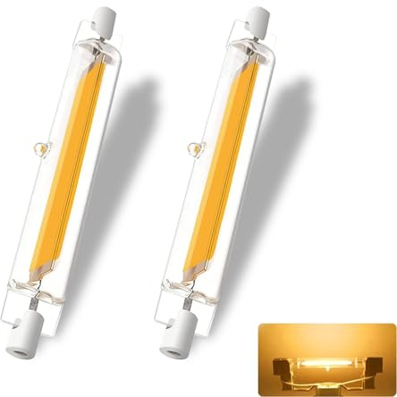 GDYOD R7S LED 118mm Dimmbar, 20W R7S 118mm Glühbirne Ersatz für 200W Halogenlamp, Lampen Warmweiß 3000K 2000LM Kein Flackern, 360°Abstrahlwinkel LED Stab,Leuchtmittel,2er Pack