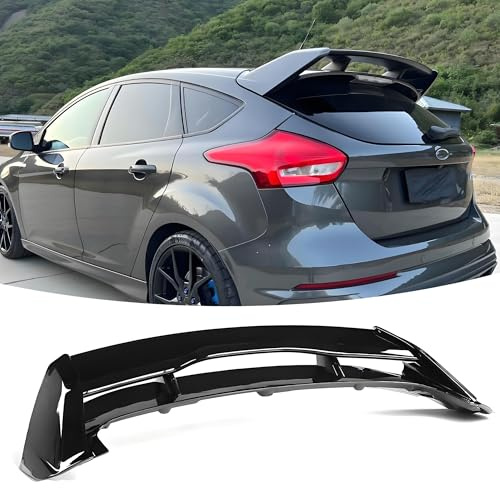 MUTUSAISI Rear Window Roof Spoiler Tailgate Boot Wing Fit For Ford Focus III MK3 2011-2018 EcoBoost/ST/ST-Line/T/Titanium/Zetec/RS Style Painted Gloss Black