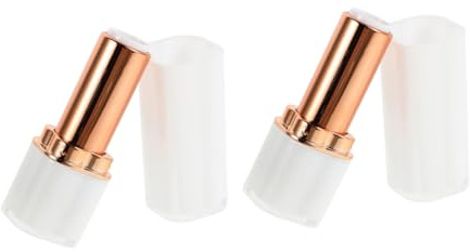 VINTORKY 2st Återfyllbar Läppstift Tube Med Snap-lås Plastbehållare För Läppglans Praktiska Och Stiliga Makeup Tillbehör För Hem Och Resor