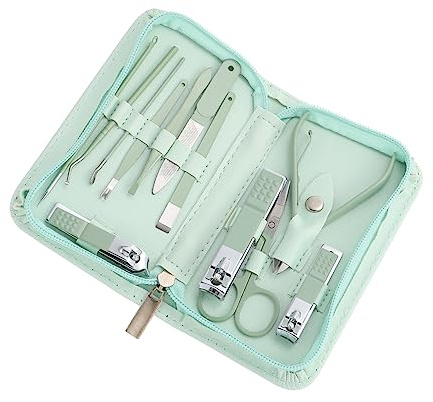 DEARMAMY Set De Manucure Multifonction Acier Inoxydable Trousse De Pédicure Portable Outils De Soins Des Ongles Pour Hommes Et Femmes Kit Complet De Soins Des Mains