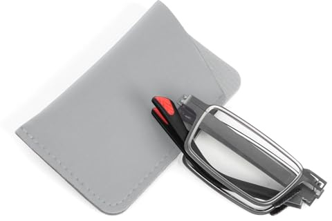 KoKoBin Lunettes de lecture pliables pour hommes et femmes, mini-lunettes portables anti-lumière bleue pour hommes et femmes