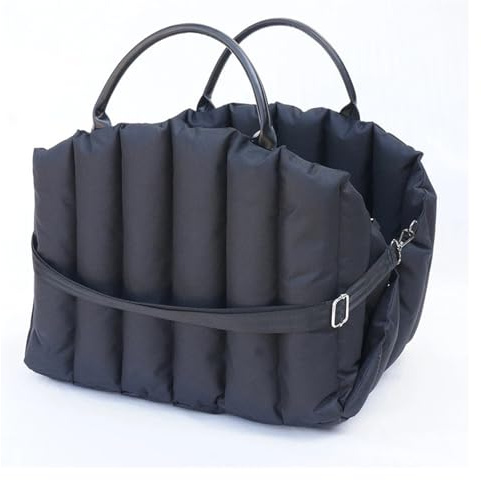 Die Haustier-Hundetasche ist tragbar und bequem für Reisen, Luxus-Handtasche, Winter, tragbar, Outdoor-Reise, Sicherheitssitztasche (Rechts-Q, L 3–7,5 kg)
