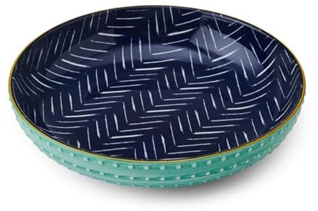 MIKASA Indigo Chevron 21cm Coupe Bowl