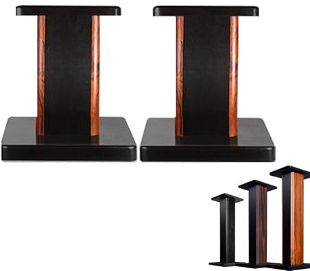 qodxcrfv para Altavoces de 30cm - Pies Altavoz Madera Universal, Estante Suelo Estable Antideslizante para Cine en Casa y Satélite (Color Blanco)