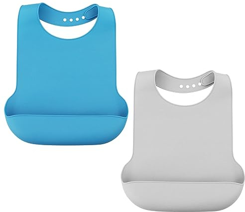 Bavoir en silicone lavable, réutilisable, pour les adultes, les hommes et les femmes, bavoirs imperméables pour les personnes âgées, les personnes handicapées
