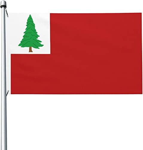 Bandera Del Orgullo Pino De Nueva Inglaterra Bandera Balcón Clásico Garden Flag Resistente Al Viento Y La Lluvia Banderas Premium Para Fiesta Patio Jardin 90X152CM