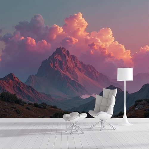 Fotomurales 3D Mar De Nubes Y Picos De Montaña Paisajes Naturales 250X170Cm Papel Pintado Fotográfico,Decoración De La Pared Murales Para Salón,Dormitorio,Habitación Para Niños,Pared De Tv