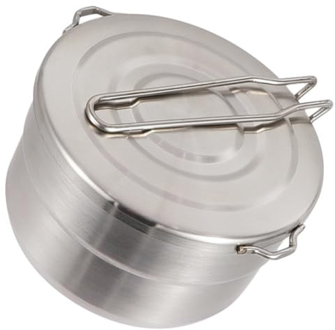 TOBBOMEY Pentola da Campeggio Pieghevole in Acciaio Inox 15L Utensile da Cucina Portatile per Escursionismo Trekking e Picnic all'Aperto Resistente a Corrosione e Crepe per Viaggi