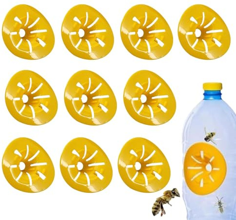 20 Stück Wespenfalle Insektenfalle Wespenfänger zum Bauen Hornissenfalle Blütenförmiger Honigfalle Hornissen Hornissen Flasche Catcher Blumenfalle