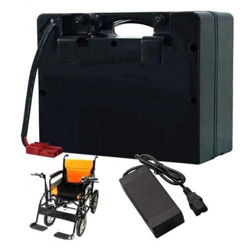 FREEDOH Batería de Litio de 24 V para Silla de Ruedas eléctrica, 24 V, 12 Ah, 18 Ah, baterías de Repuesto con Cargador para Motor de 300 W y 450 W.,24v18ah
