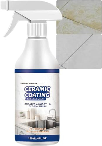 Spray de revêtement céramique pour la maison en acier inoxydable, protection anti-empreintes digitales et hydrophobe pour les appareils de cuisine, les éviers, les comptoirs en verre (1 pièces)