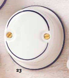 Scatola derivazione in ceramica impianto a vista stile vintage country - Ambra