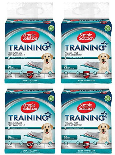 Simple Solution Absorbierende Premium Hunde- und Welpenerziehungspads - 4 x 56er Pack