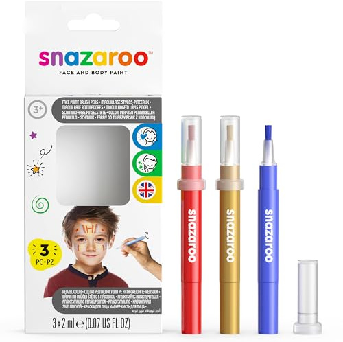 Snazaroo - Pennarello a Pennello, Multicolore, Taglia Unica, 1180140